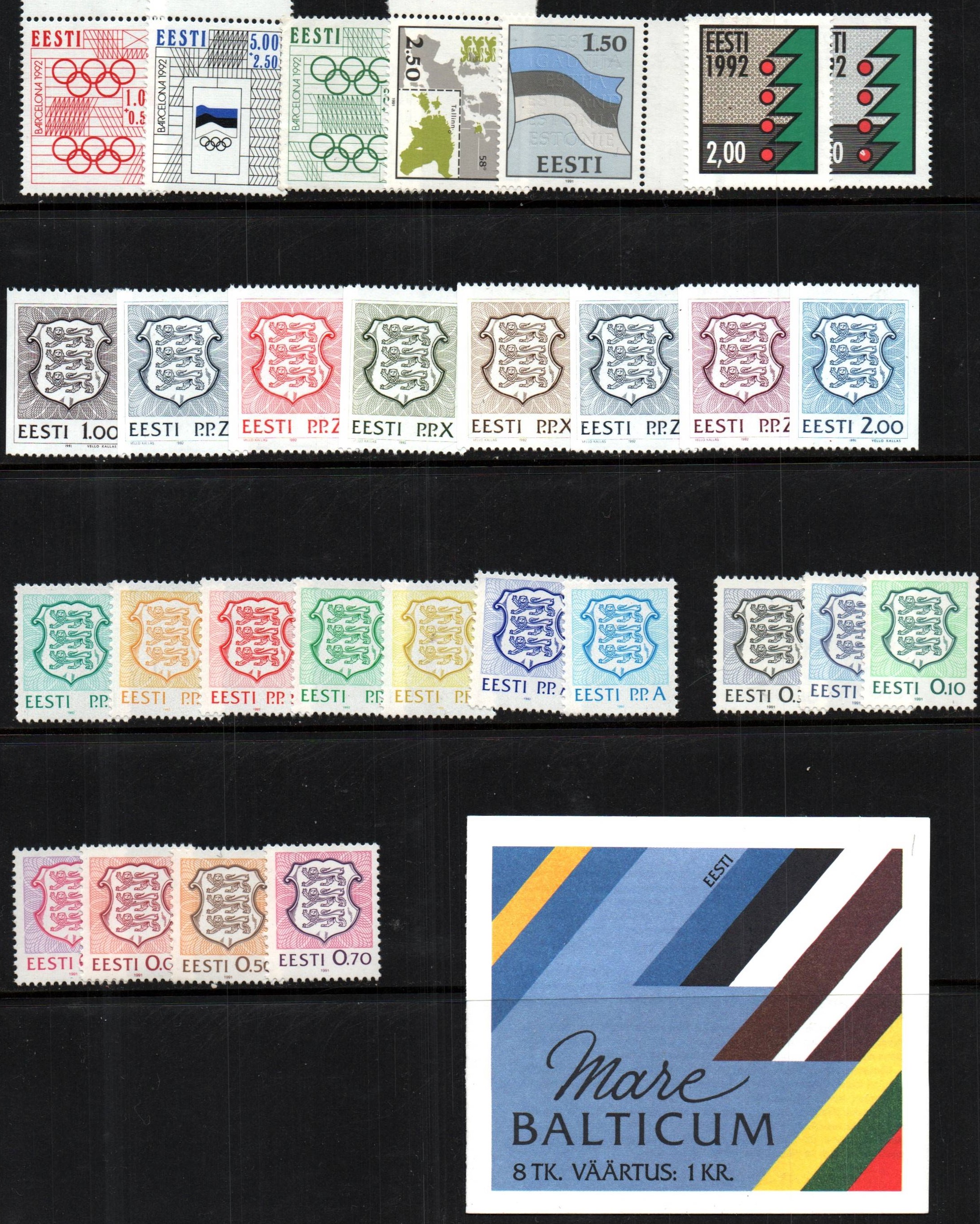 Baltic States estonia Scott 200-236 